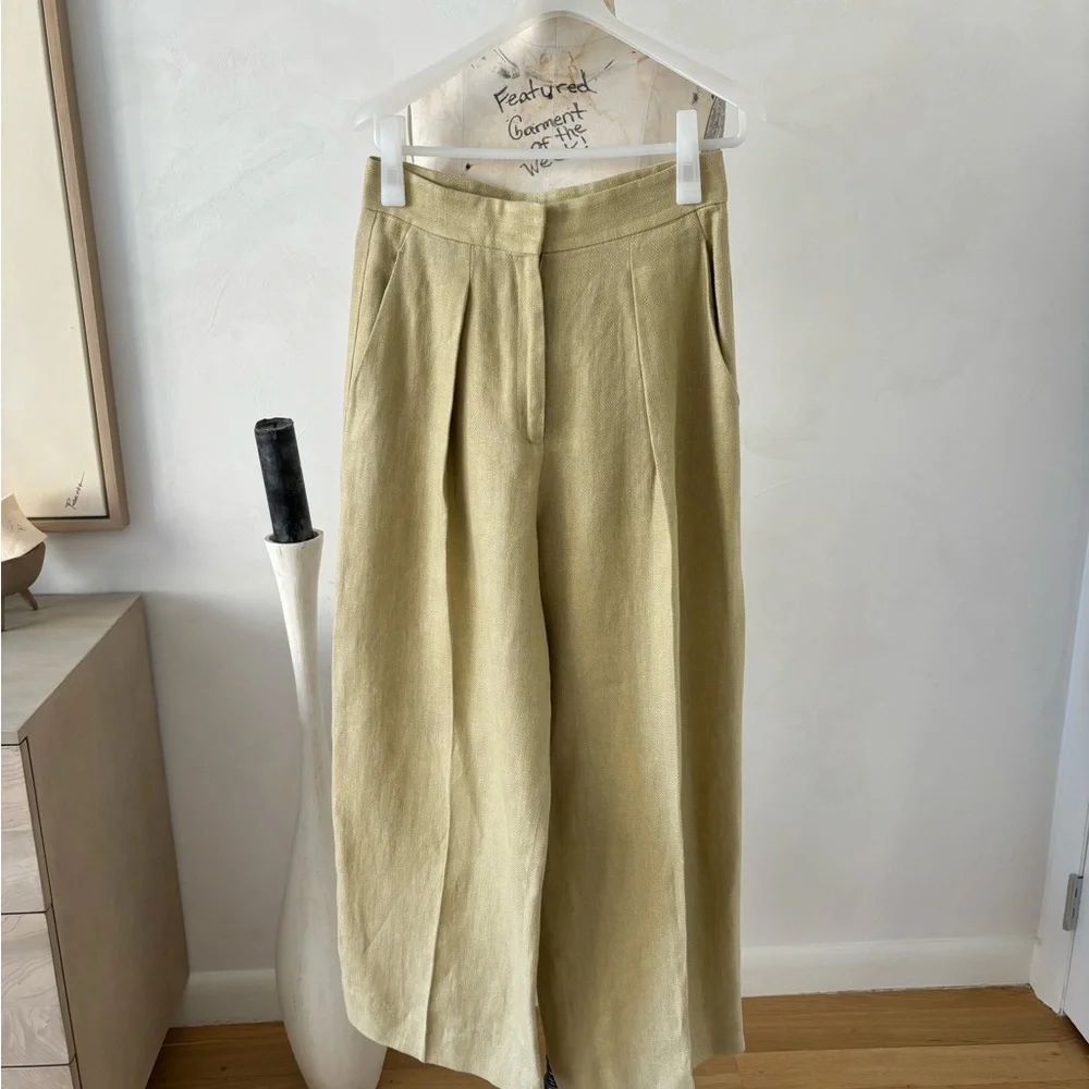 Massimo Dutti Limited Edition Linen Pant Suit size 6 - Picture 12 of 14